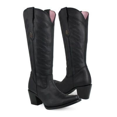 BOTA VAQUERA PARA DAMA DE PIEL MODELO BANDIDA.